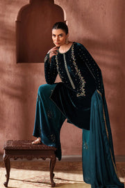 Gulnaz Velvet 3 Piece D-2022